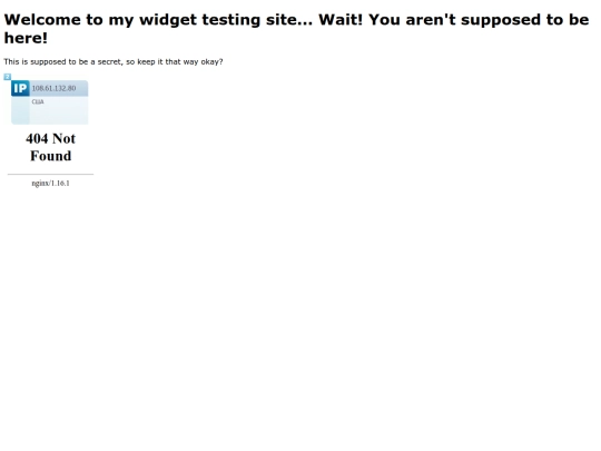 widgettest screenshot