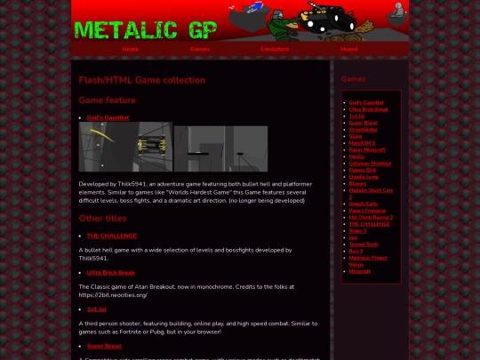 Games screenshot