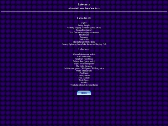 interests screenshot