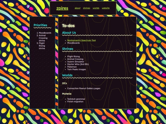 website/todo screenshot