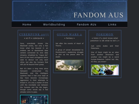fandom-aus screenshot