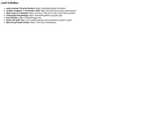 content/site-dev-info/snippets/cool_websites screenshot