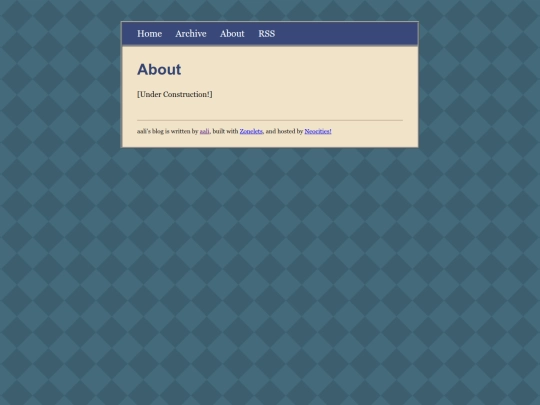 studio/blog/about screenshot