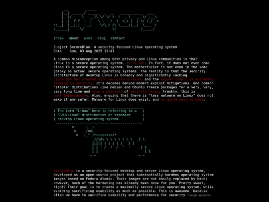 secureblue screenshot