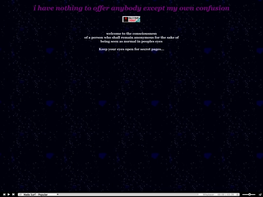 welcomepage screenshot