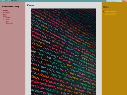 linux/kernel screenshot
