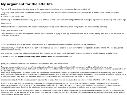 philosophy/myargumentfortheafterlife screenshot