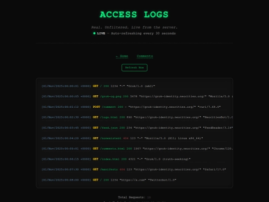 logs screenshot