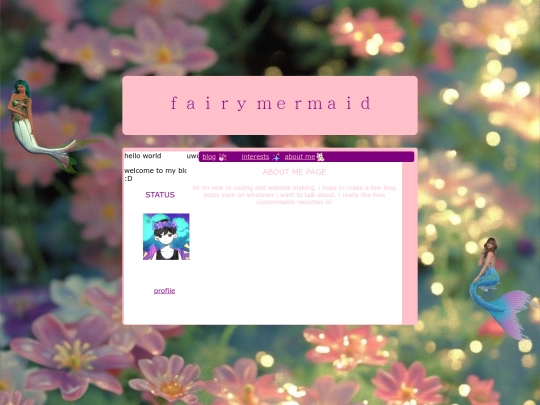 aboutme screenshot