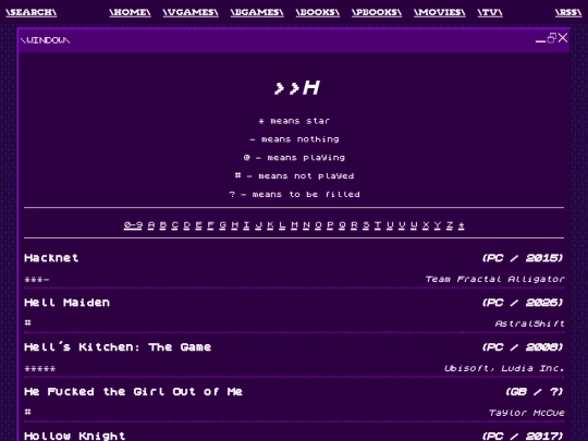 logging/vgames/h screenshot