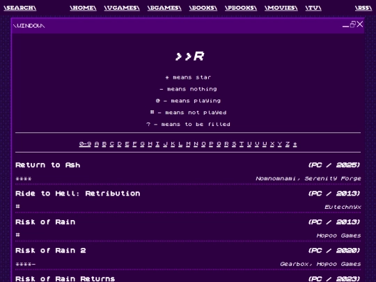logging/vgames/r screenshot