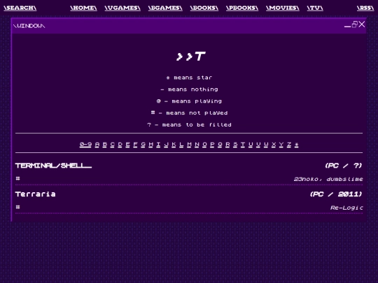 logging/vgames/t screenshot