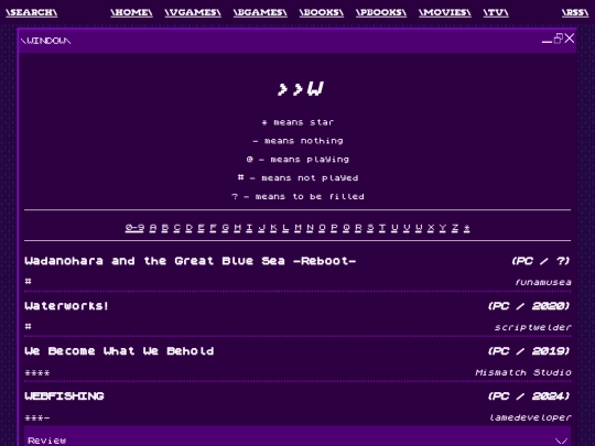 logging/vgames/w screenshot