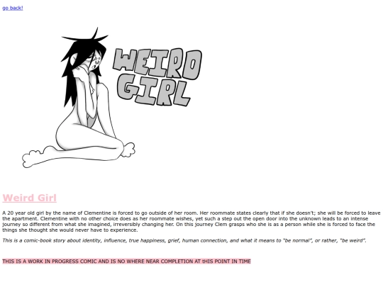 COMICS PAGE/WeirdGirl screenshot