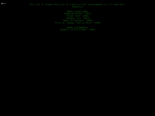 Books screenshot