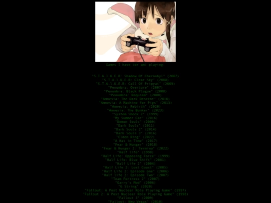 Games screenshot