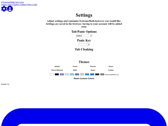 settings screenshot