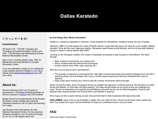 OldWebsite screenshot