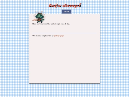 infodump screenshot
