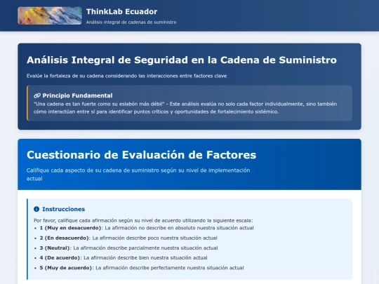 ThinkLab Ecuador/Cuestionario screenshot