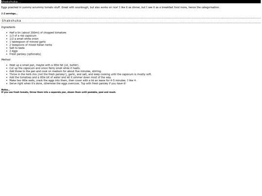 recipes/entries/shakshuka screenshot