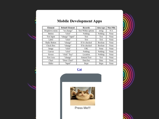 mobiledev screenshot