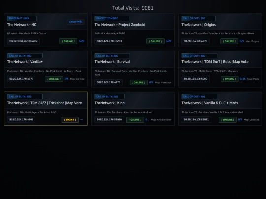 apps/servers screenshot
