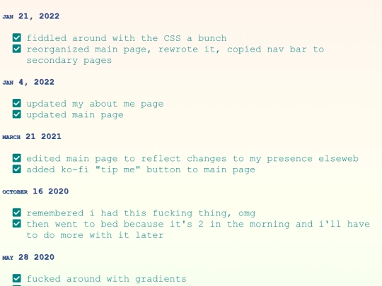 updates screenshot