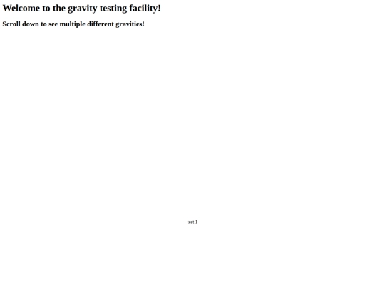gravitytestingfacility screenshot