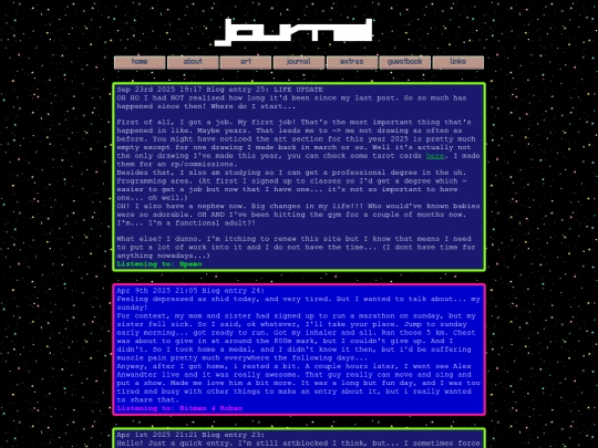 journal screenshot