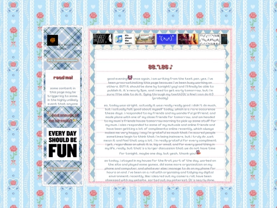 diary screenshot