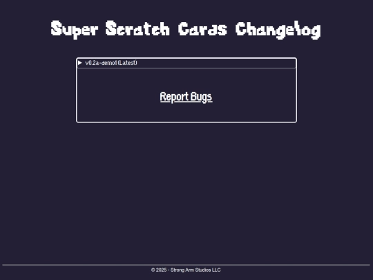 ssc-changelog screenshot