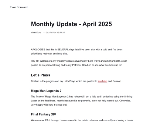 monthly-update-april-2025 screenshot