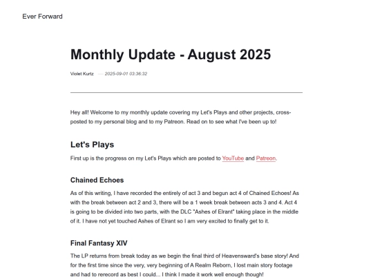 monthly-update-august-2025 screenshot