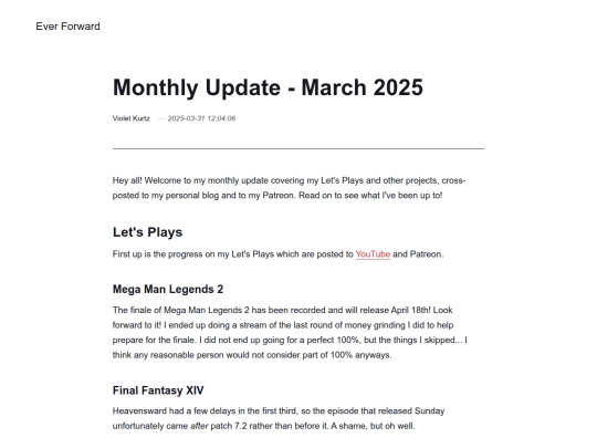 monthly-update-march-2025 screenshot