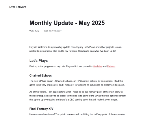 monthly-update-may-2025 screenshot