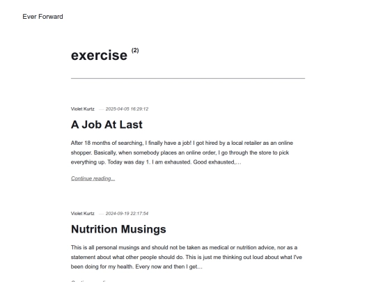 tags/exercise screenshot