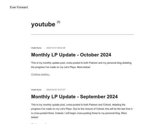 tags/youtube/page/2 screenshot