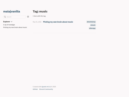 journal/tags/music screenshot