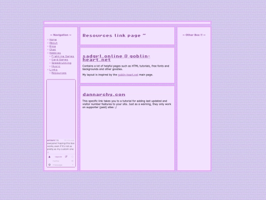 links screenshot