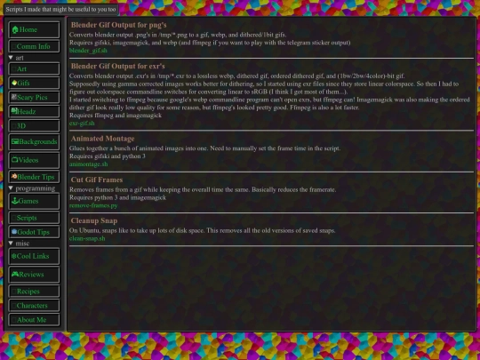 scripts screenshot