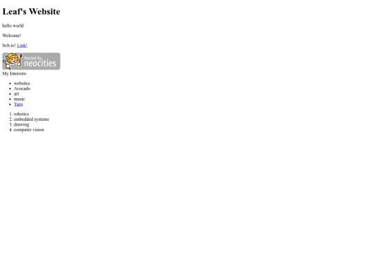 index screenshot