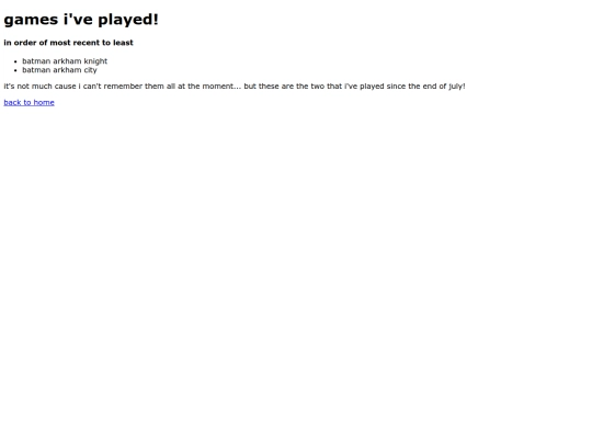 games screenshot