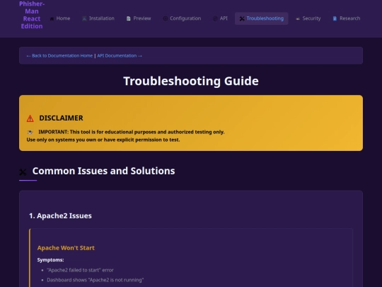 troubleshooting screenshot