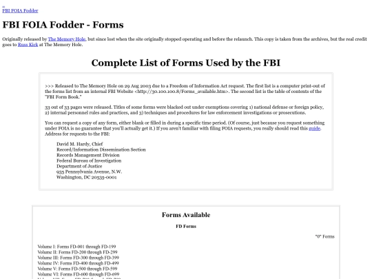 fbi-forms screenshot