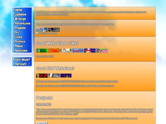 links screenshot
