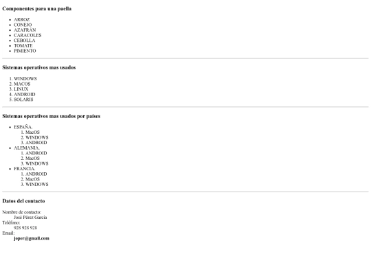 listas screenshot
