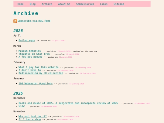 blog/archive screenshot