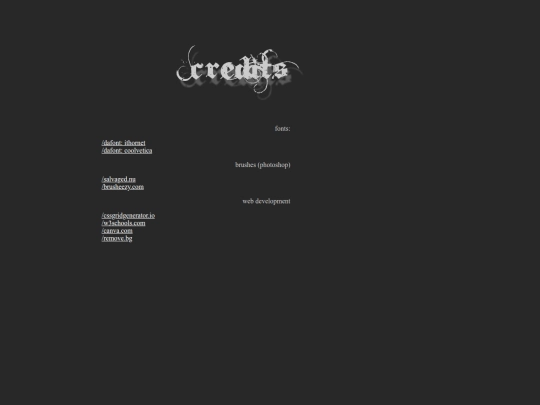 credits screenshot