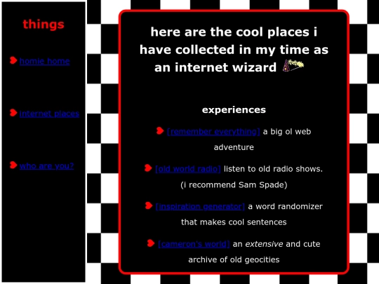 links screenshot